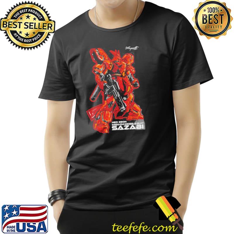 Neo zeon msn04 mobile suit sazabI shirt