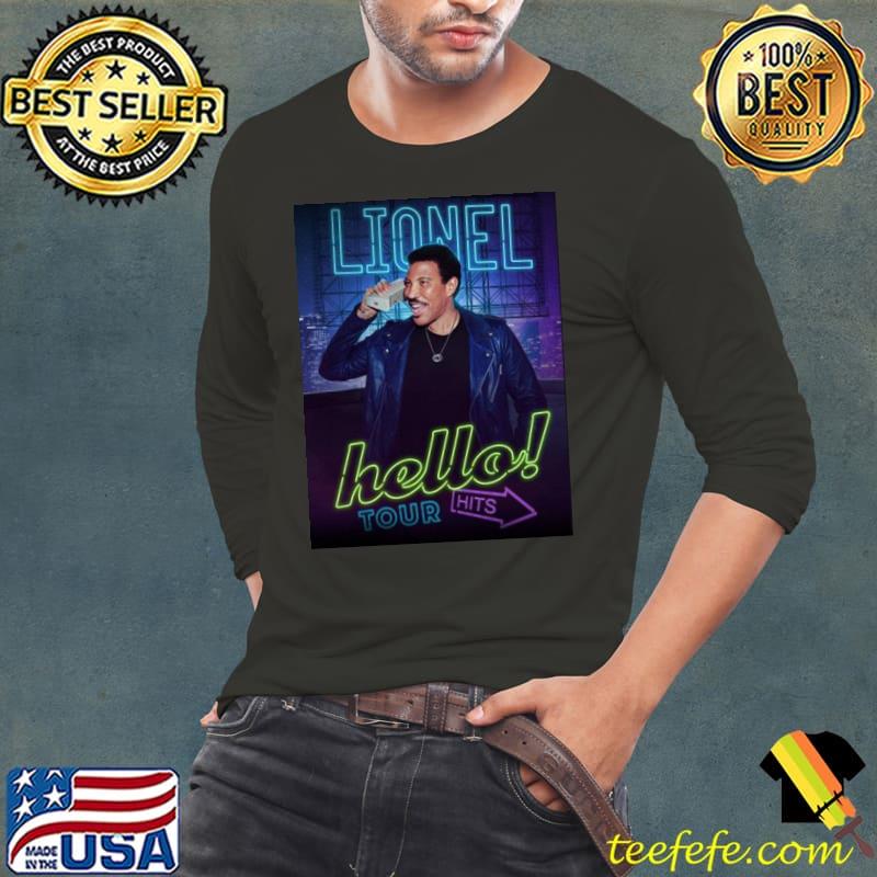 Neon lionel richie hello tour 2020 Long Sleeve Tee Neon lionel richie hello tour 2020 Long Sleeve Tee