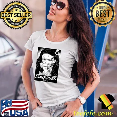 Nezuko kamado mad vibes streetwear aesthetic shirt