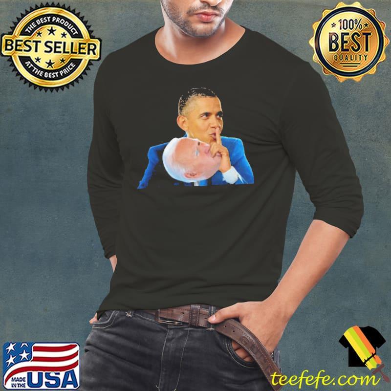 Obama with biden mask in hand Long Sleeve Tee Obama with biden mask in hand Long Sleeve Tee
