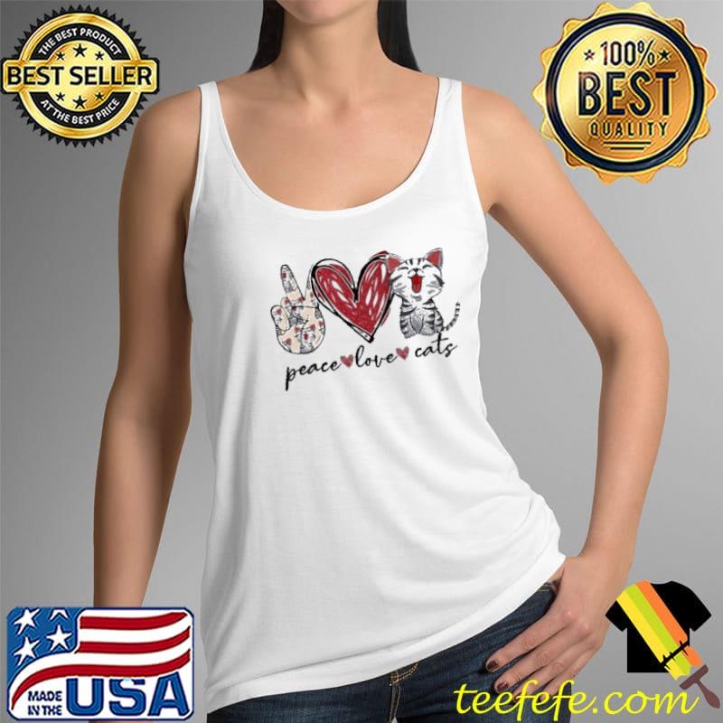 Peace love cats Tank Top Peace love cats Tank Top