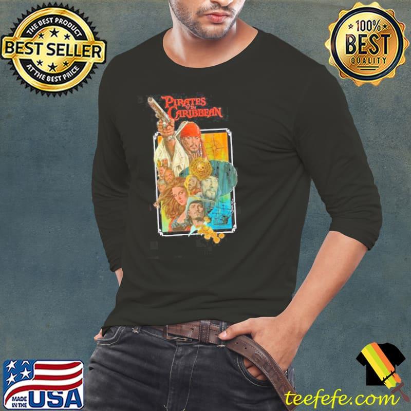 Pirates of the caribbean johnny depp art Long Sleeve Tee Pirates of the caribbean johnny depp art Long Sleeve Tee