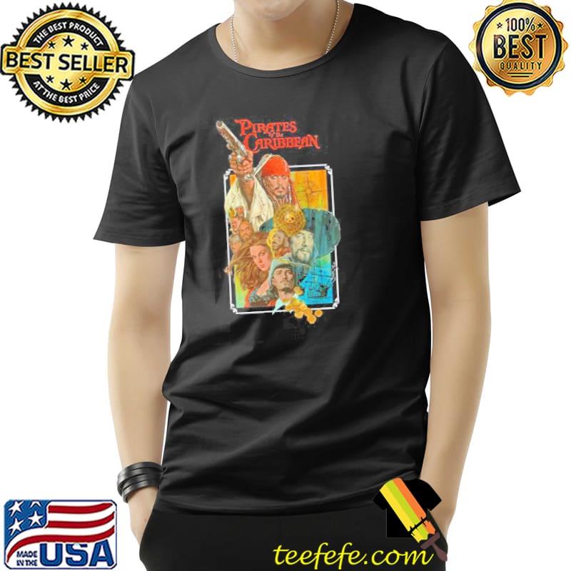 Pirates of the caribbean johnny depp art shirt