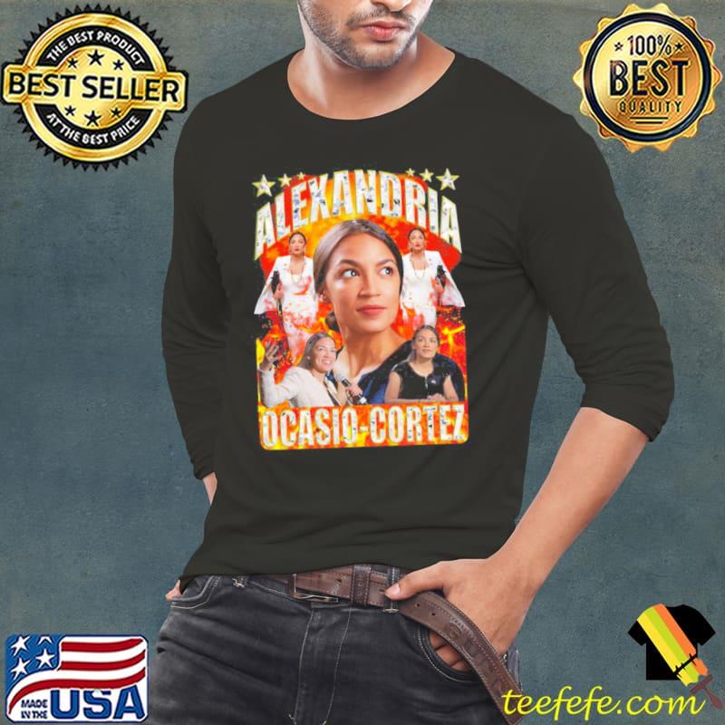 Portrait of alexandria ocasiocortez Long Sleeve Tee Portrait of alexandria ocasiocortez Long Sleeve Tee