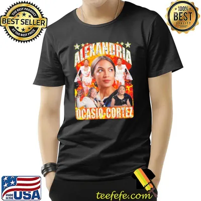 Portrait of alexandria ocasiocortez shirt