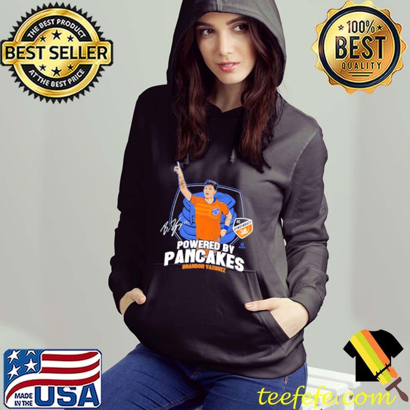 Powered by pancakes Brandon Vazquez Cincinnati signature Hoodie Powered by pancakes Brandon Vazquez Cincinnati signature Hoodie