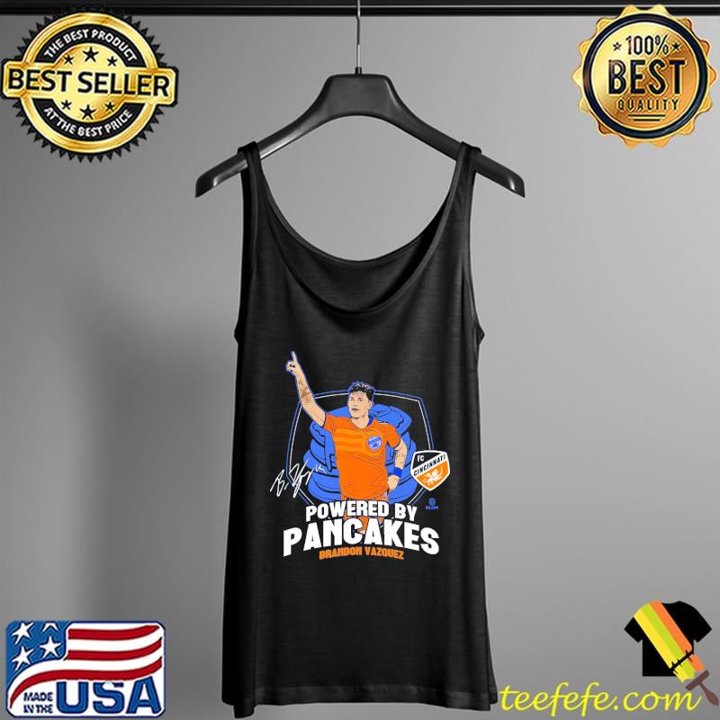 Powered by pancakes Brandon Vazquez Cincinnati signature Tank Top Powered by pancakes Brandon Vazquez Cincinnati signature Tank Top