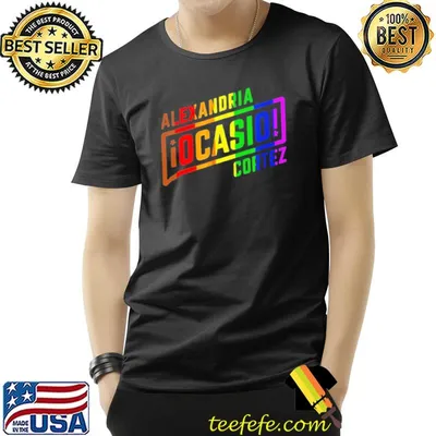 Pride Color Alexandria Ocasio Cortez Unisex T-Shirt