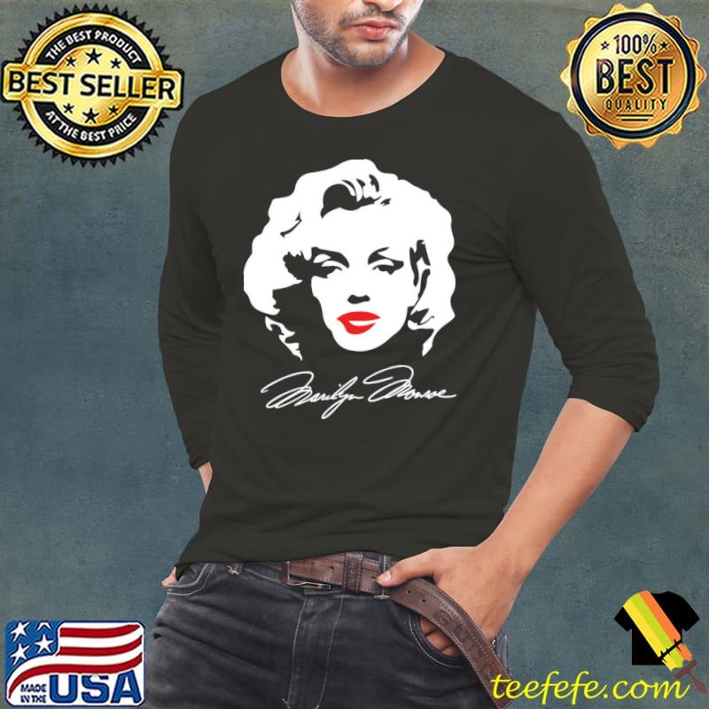 Queen marilyn monroe signature Long Sleeve Tee Queen marilyn monroe signature Long Sleeve Tee