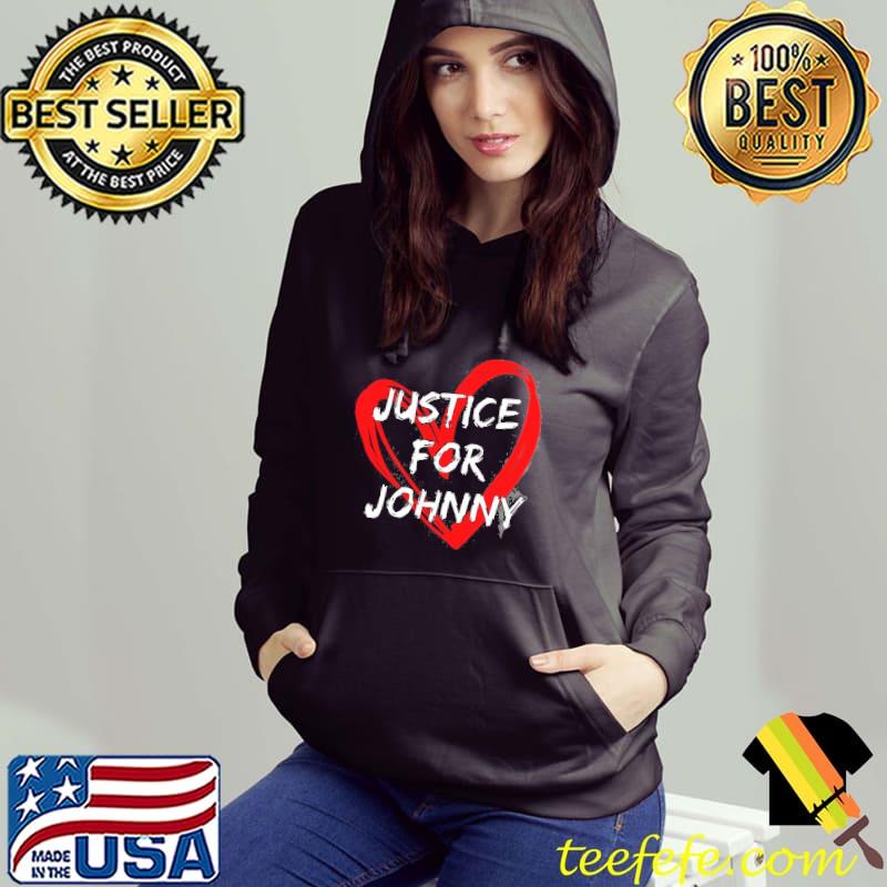 Red heart justice for johnny depp s Hoodie Red heart justice for johnny depp s Hoodie