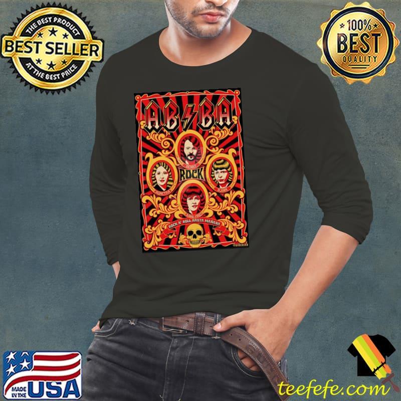 Red retro members abba rock band s Long Sleeve Tee Red retro members abba rock band s Long Sleeve Tee