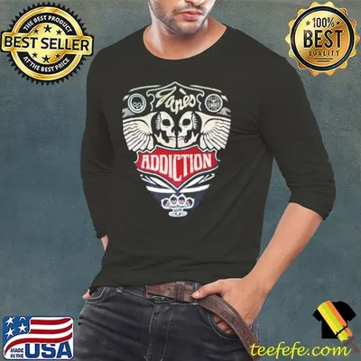 Retro aesthetic design of jane's addiction shirt