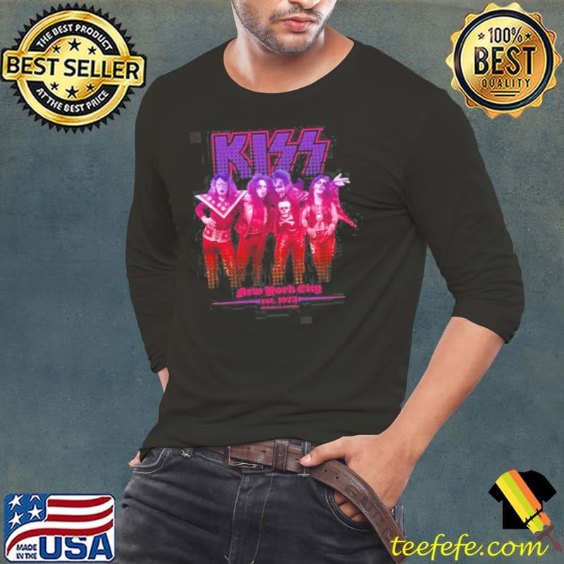 Retro album nyc73 kiss band design Long Sleeve Tee Retro album nyc73 kiss band design Long Sleeve Tee