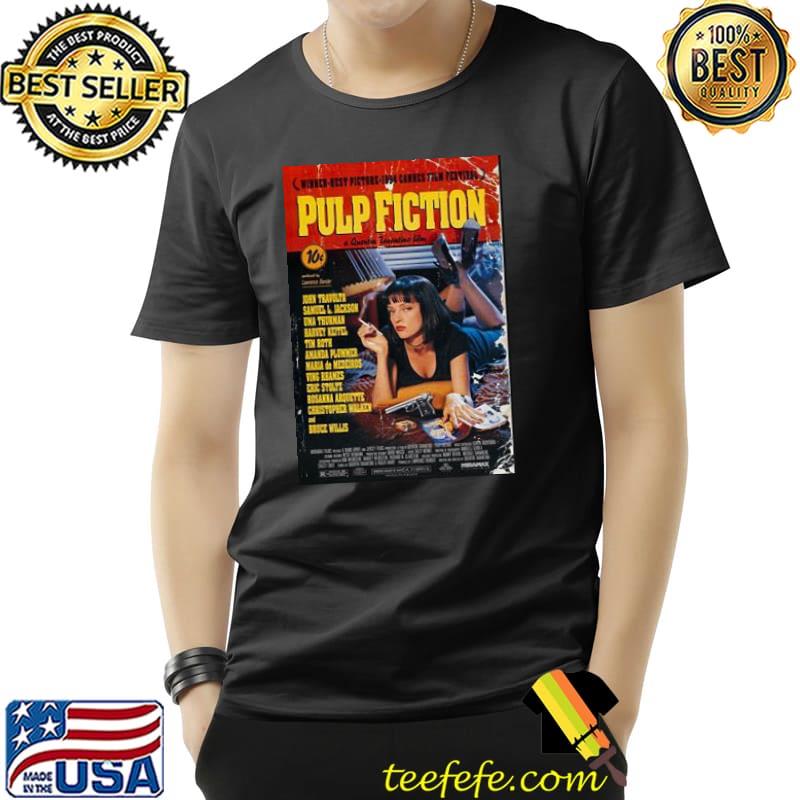 Retro deign of pulp fiction illustration shirt