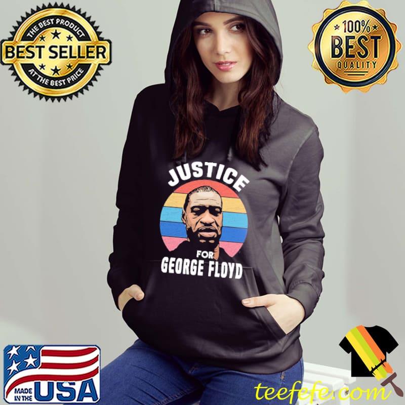 Retro digital justice for george Floyd s Hoodie Retro digital justice for george Floyd s Hoodie