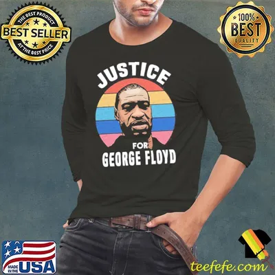 Retro digital justice for george Floyd shirt