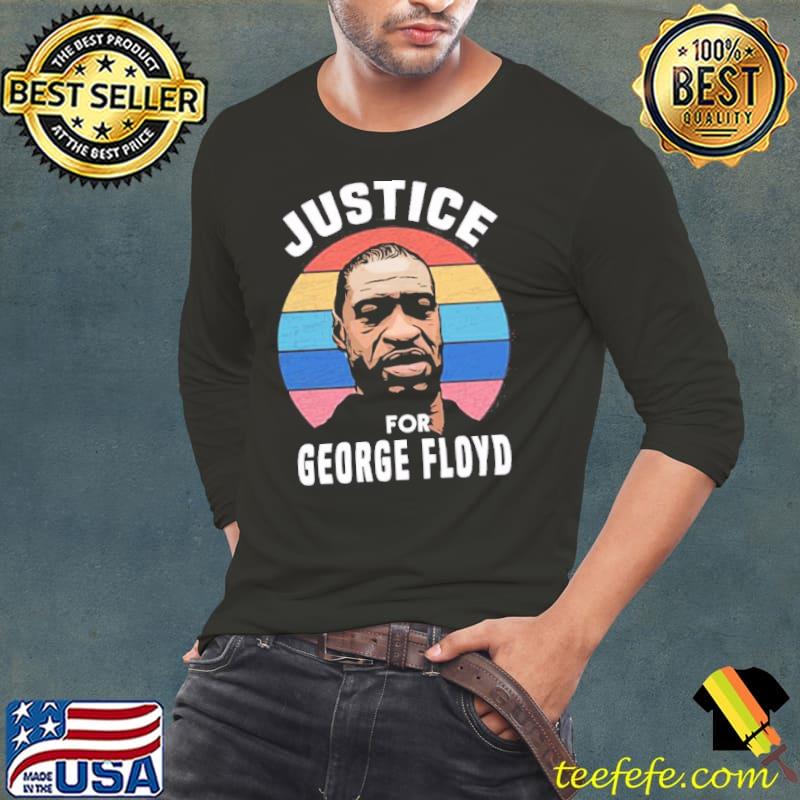 Retro digital justice for george Floyd shirt
