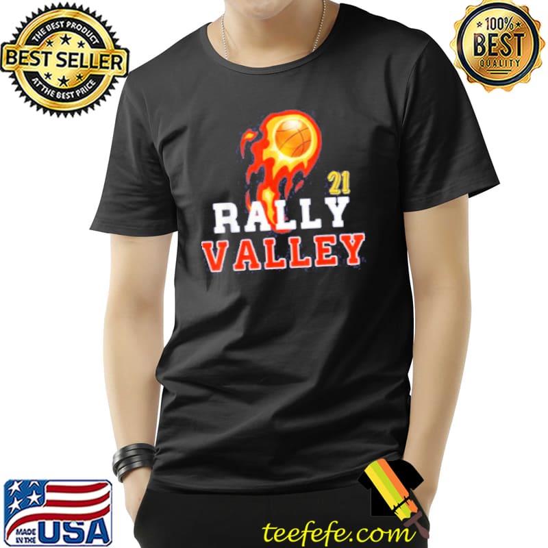 Retro sunset rally in the valley flaming phoenix basketball shirt