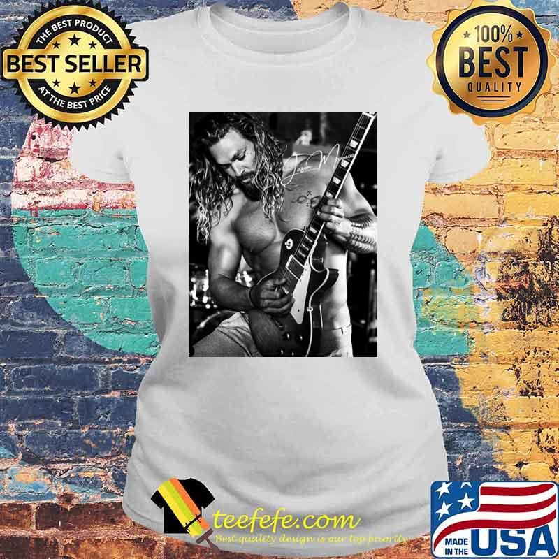 Sexy jason momoa playing guitar hooded Laides tee Sexy jason momoa playing guitar hooded Laides tee