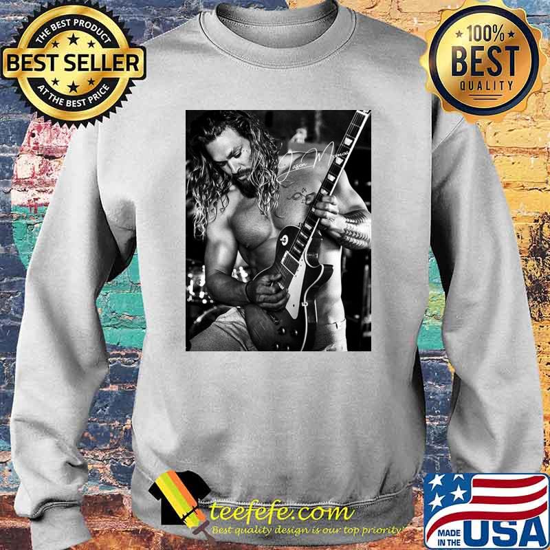 Sexy jason momoa playing guitar hooded Sweater Sexy jason momoa playing guitar hooded Sweater