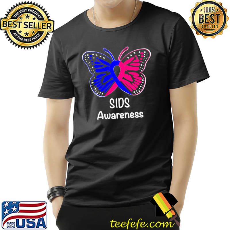 Sids awareness warrior support sudden infant death syndrome butterly shirt