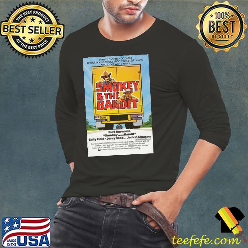 Smokey And The Bandit In Car Shirt Long Sleeve Tee Smokey And The Bandit In Car Shirt Long Sleeve Tee