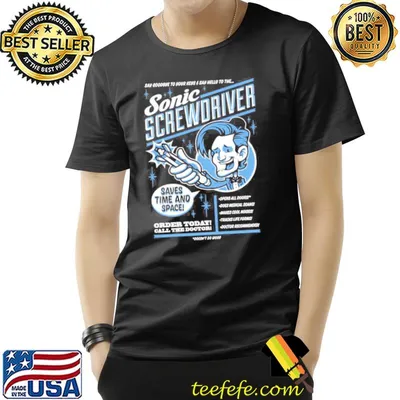 Sonic screwdriver ad doctor who shirt