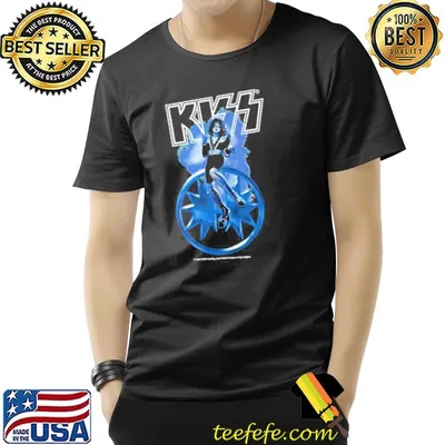 Spaceman kiss band rock band retro design shirt