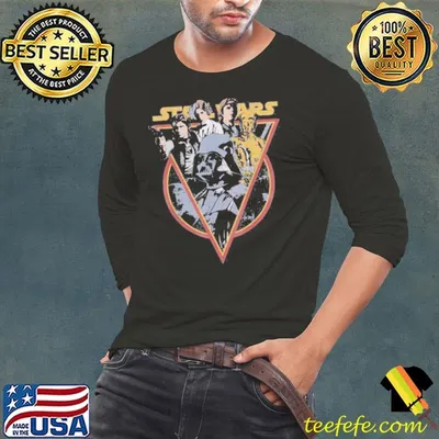 Star retro characters vintage style shirt