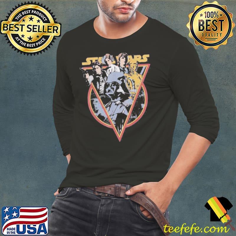 Star retro characters vintage style shirt