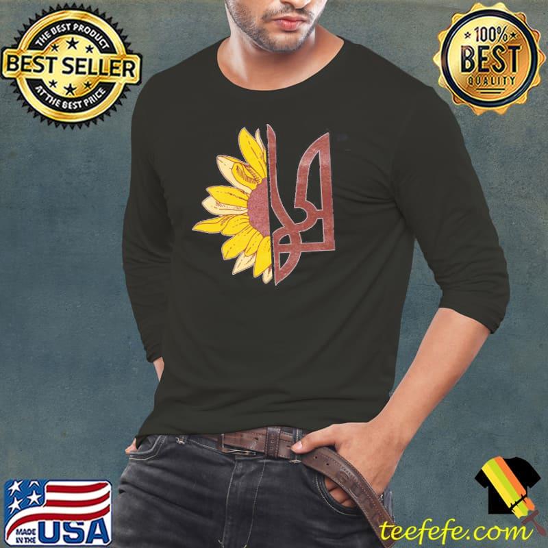 Sunflower flag I stand with Ukraine ghost of kyiv design Long Sleeve Tee Sunflower flag I stand with Ukraine ghost of kyiv design Long Sleeve Tee