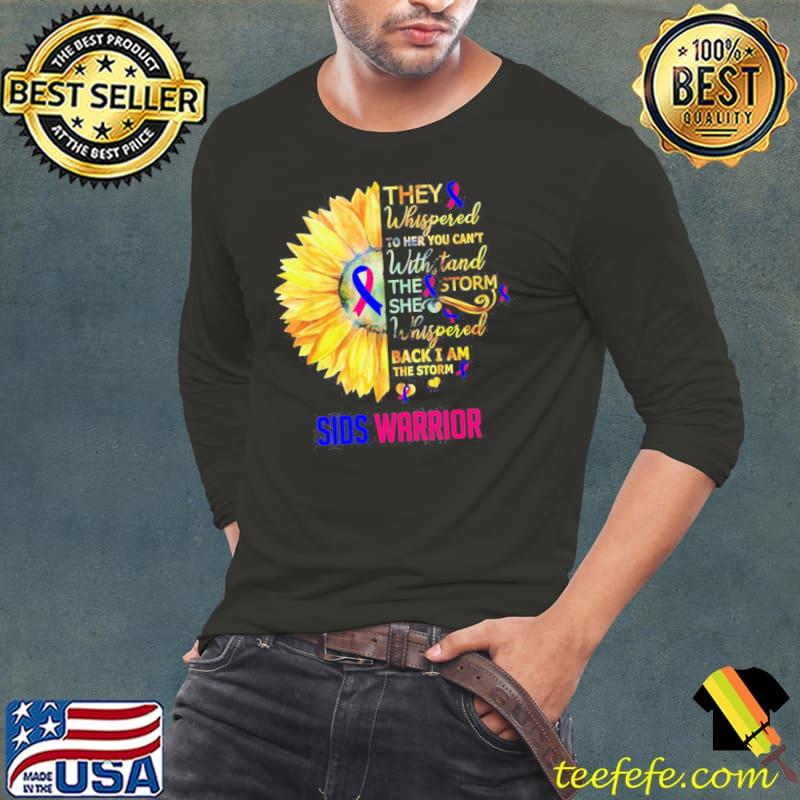 Sunflower sudden infant death syndrome sids awareness warrior support Long Sleeve Tee Sunflower sudden infant death syndrome sids awareness warrior support Long Sleeve Tee