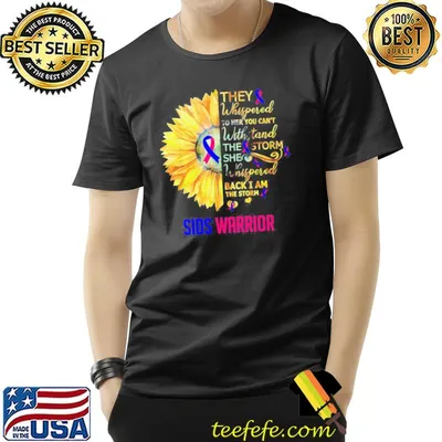 Sunflower sudden infant death syndrome sids awareness warrior support shirt