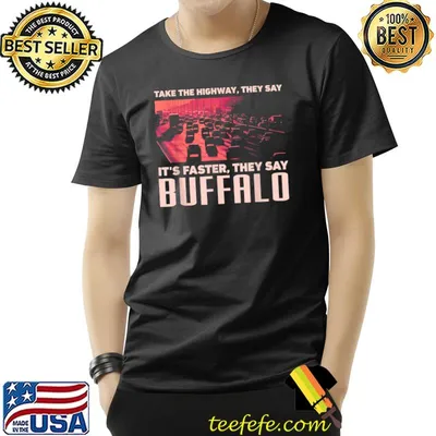 Take the Highway Funny Buffalo Humor New York Traffic Memes T-Shirt