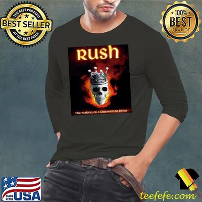 The making of a farewell to kings rush shirt