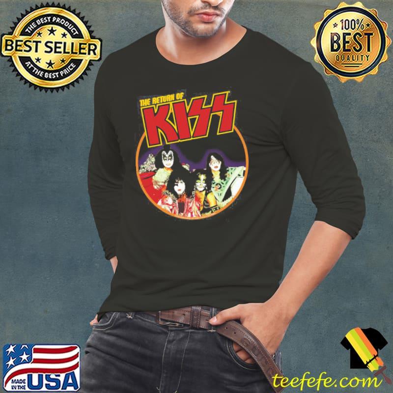 The return of kiss 1979 iron on look kiss band Long Sleeve Tee The return of kiss 1979 iron on look kiss band Long Sleeve Tee