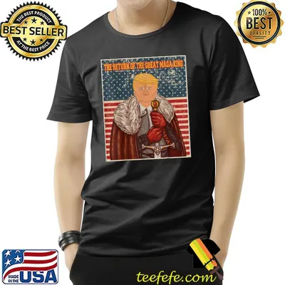The return of the Great Maga King Funny Trump Ultra Maga King retro T-Shirt
