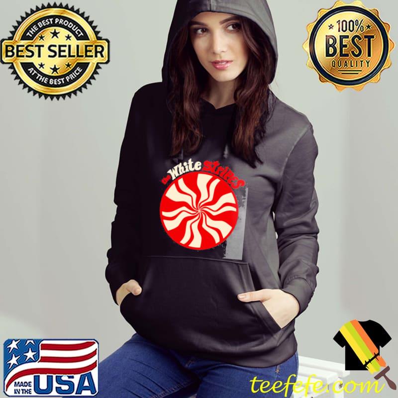 The white stripes peppermint candy rock band s Hoodie The white stripes peppermint candy rock band s Hoodie