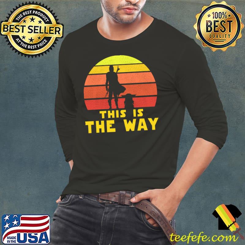This is the way mando retro vol.1 Star wars vintage T-Shirt Long Sleeve Tee This is the way mando retro vol.1 Star wars vintage T-Shirt Long Sleeve Tee