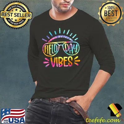 Tie Dye Field Day Vibes Last Day Of School Field Day Teacher T-Shirt