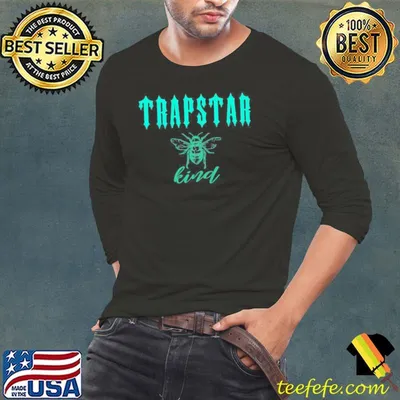 Trapstar bee kind london logo design shirt