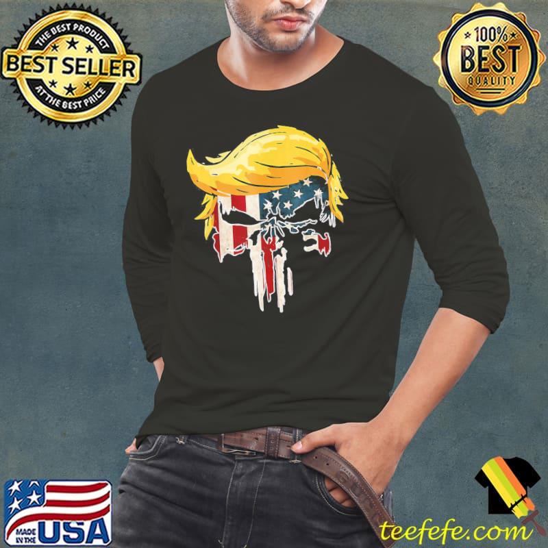 Trump American flag skull 2024 second term reelection shirt Trump American flag skull 2024 second term reelection shirt