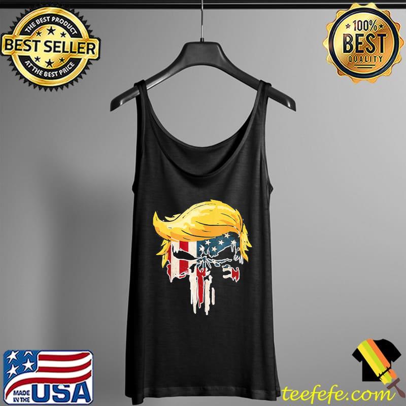 Trump American flag skull 2024 second term reelection Tank Top Trump American flag skull 2024 second term reelection Tank Top