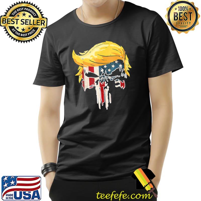Trump American flag skull 2024 second term reelection Unisex Trump American flag skull 2024 second term reelection Unisex