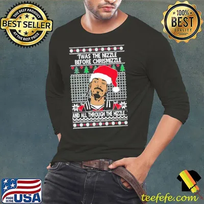 Twas the nizzle before chrismizzle snoop dogg rapper shirt