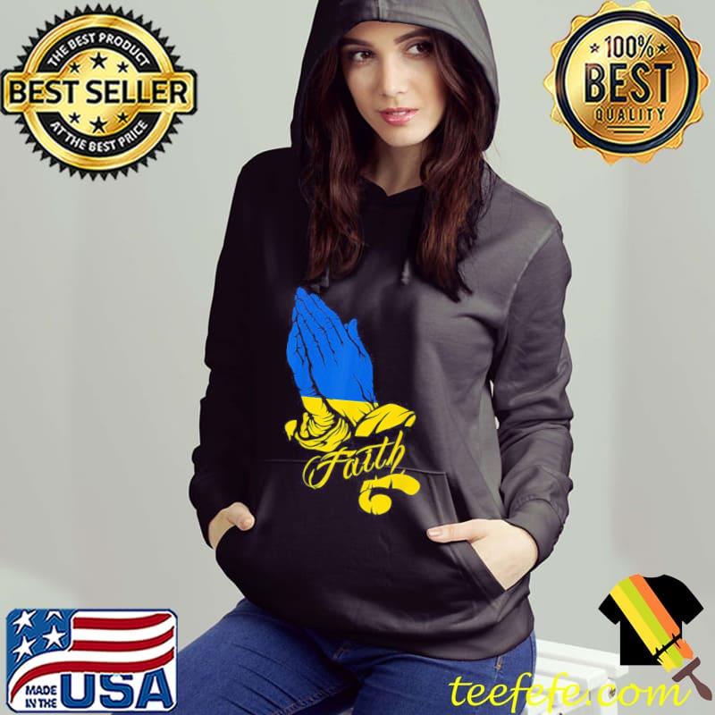 Ukraine flag praying hands patriot ghost of kyiv Hoodie Ukraine flag praying hands patriot ghost of kyiv Hoodie