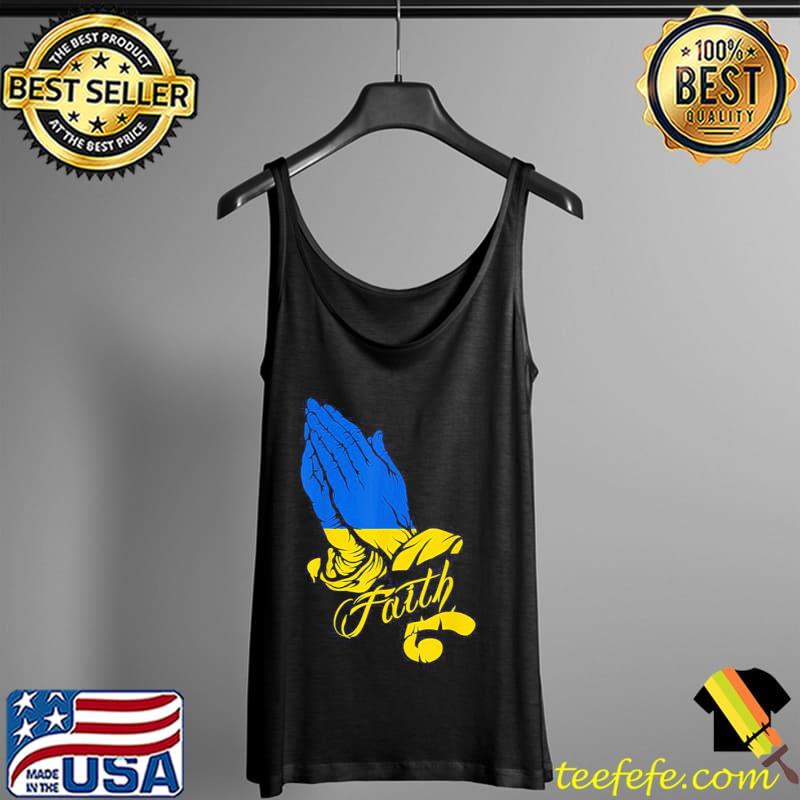 Ukraine flag praying hands patriot ghost of kyiv Tank Top Ukraine flag praying hands patriot ghost of kyiv Tank Top