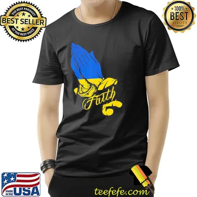 Ukraine flag praying hands patriot ghost of kyiv shirt