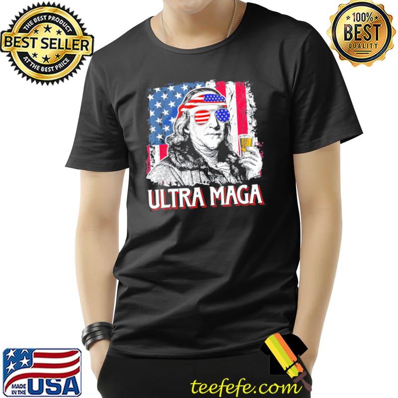 Ultra maga 4th of july benjamin franklin drinking usa flag Unisex Ultra maga 4th of july benjamin franklin drinking usa flag Unisex
