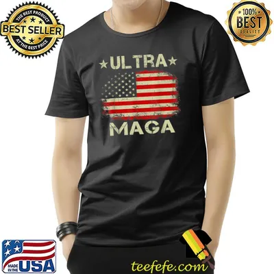 Ultra Maga Proud Ultra-Maga American flag T-Shirt